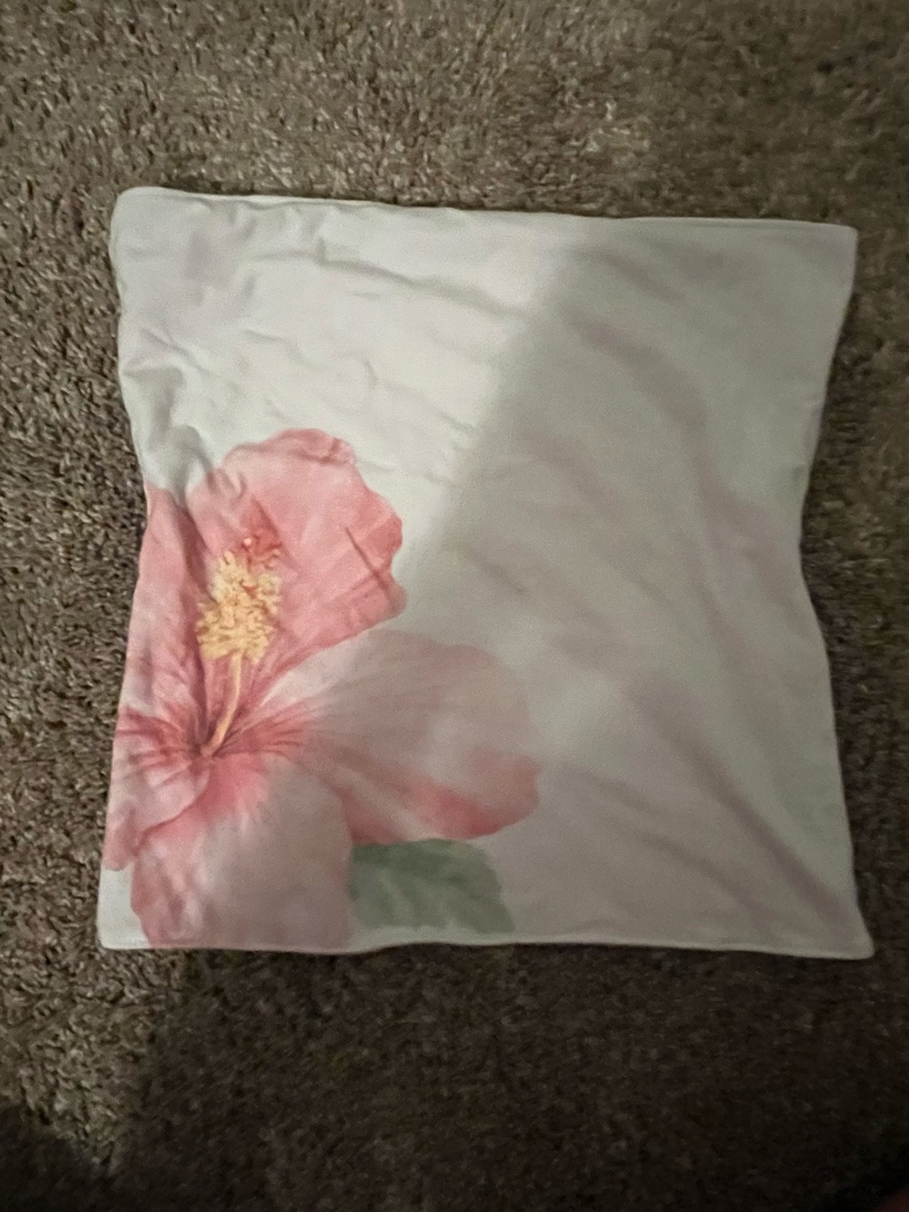 Hollister Reversible Tube Top Pink and White with a Flower